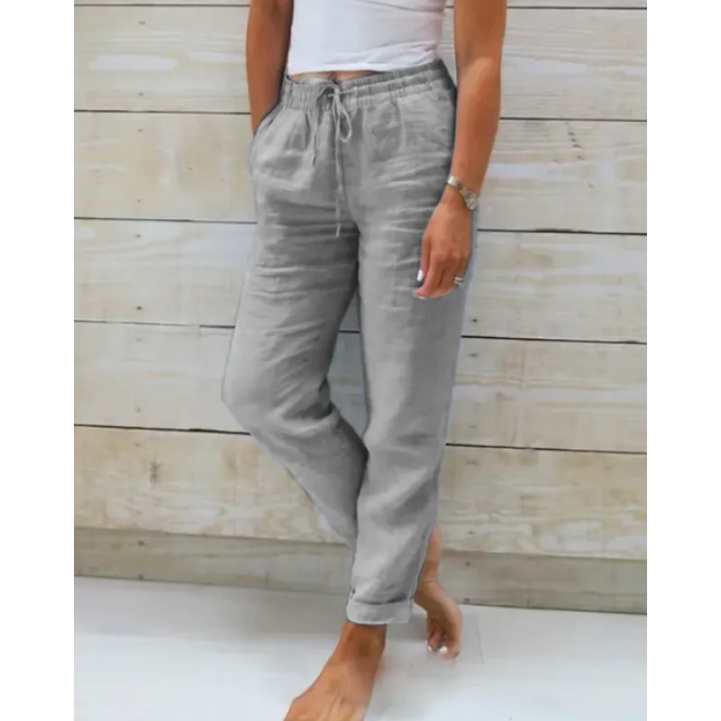 Airy Trousers Loose Fit Ankle-Length