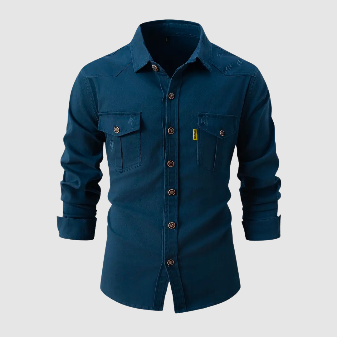 Men’s Long Sleeve Shirt Straight Cut