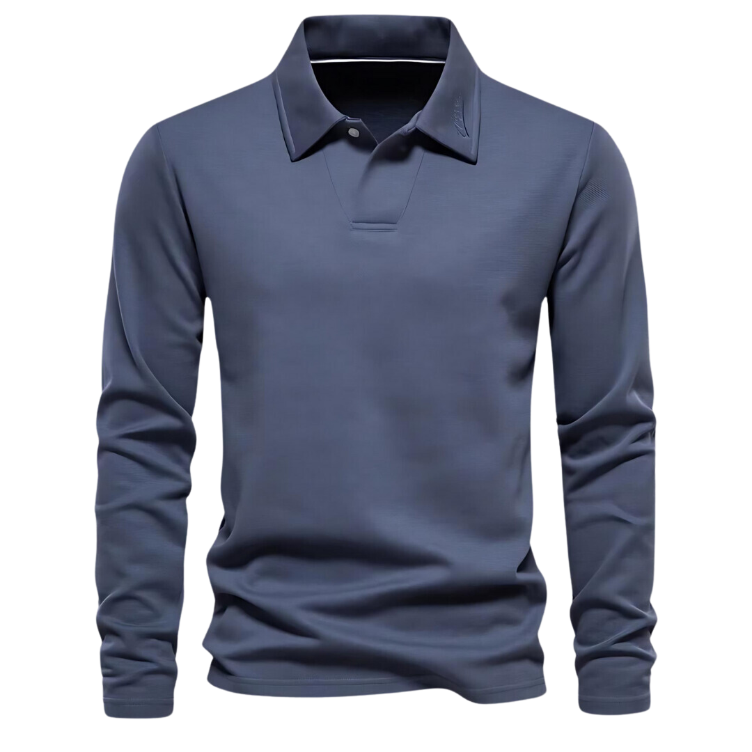Men's Polo Shirt Straight Cut Hip-Length