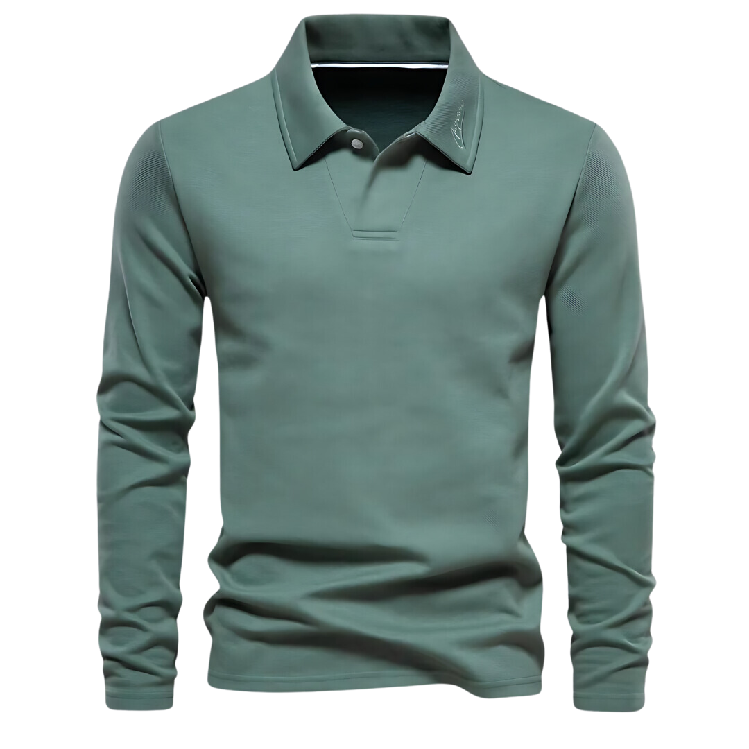 Men's Polo Shirt Straight Cut Hip-Length