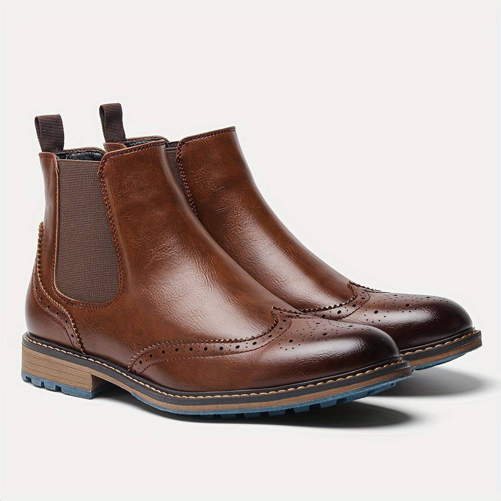 Men’s Chelsea Boots Mid-Ankle Smooth
