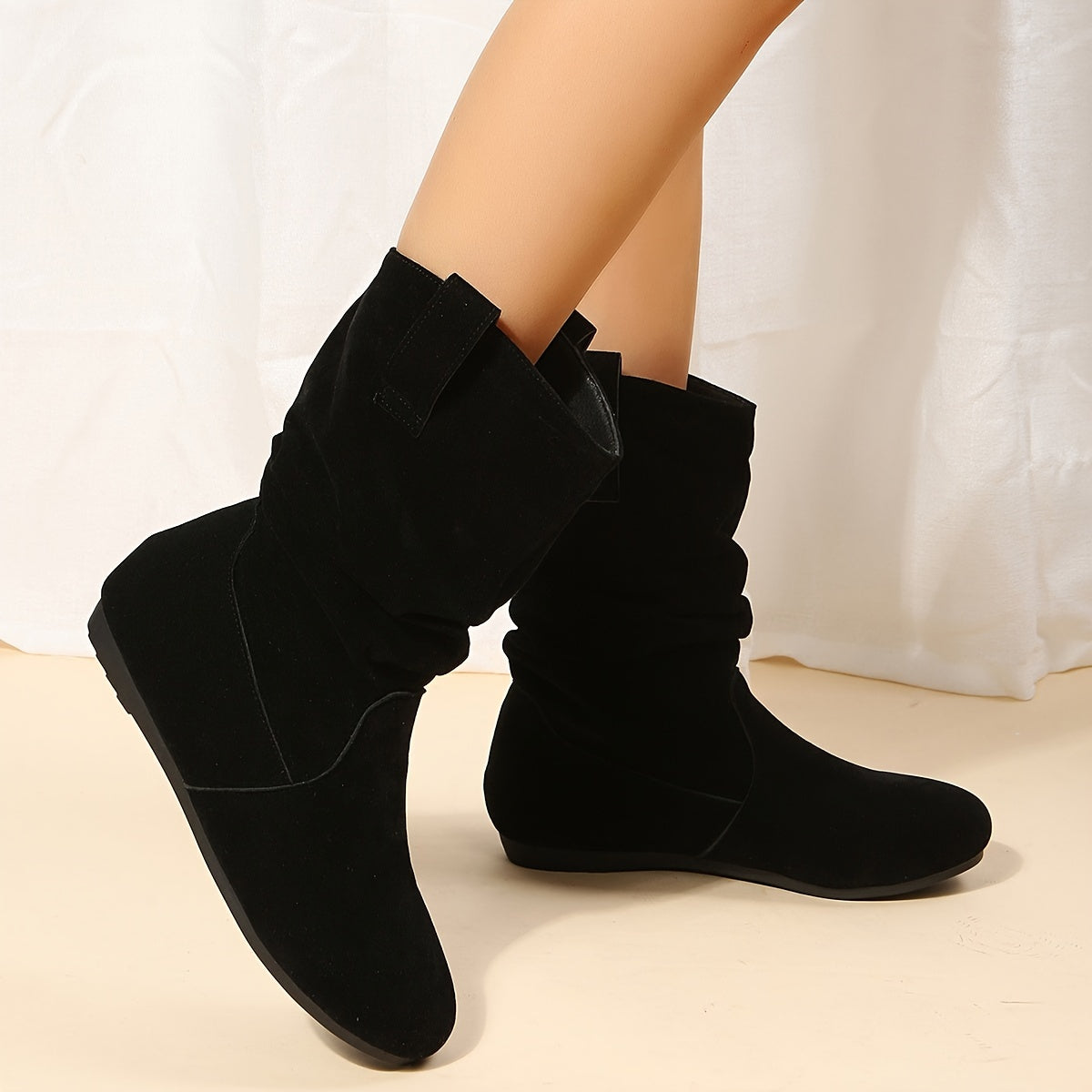 Ankle Boots Structured Silhouette Rounded Toe
