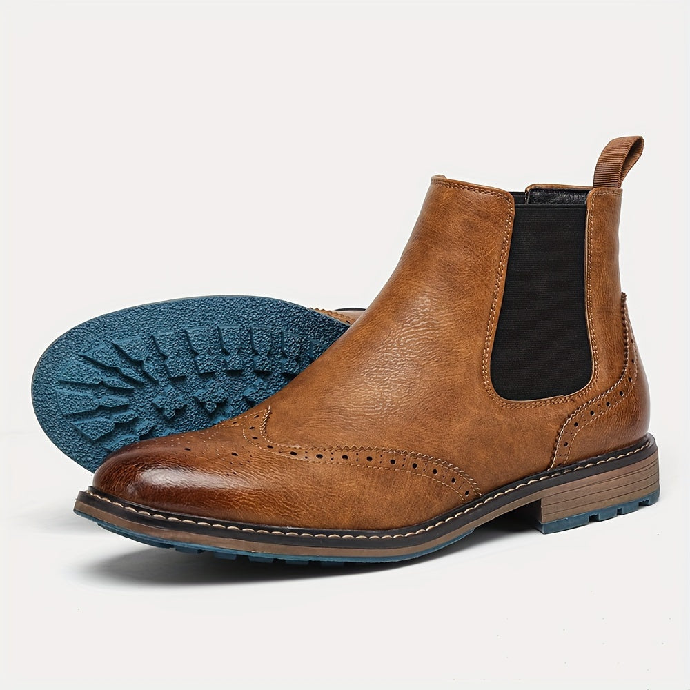 Men’s Chelsea Boots Mid-Ankle Smooth