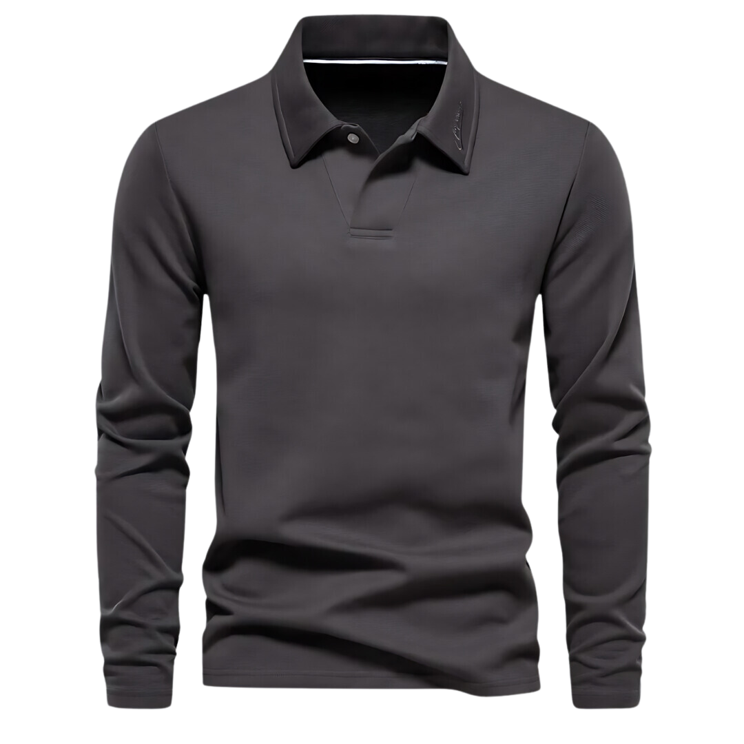 Men's Polo Shirt Straight Cut Hip-Length