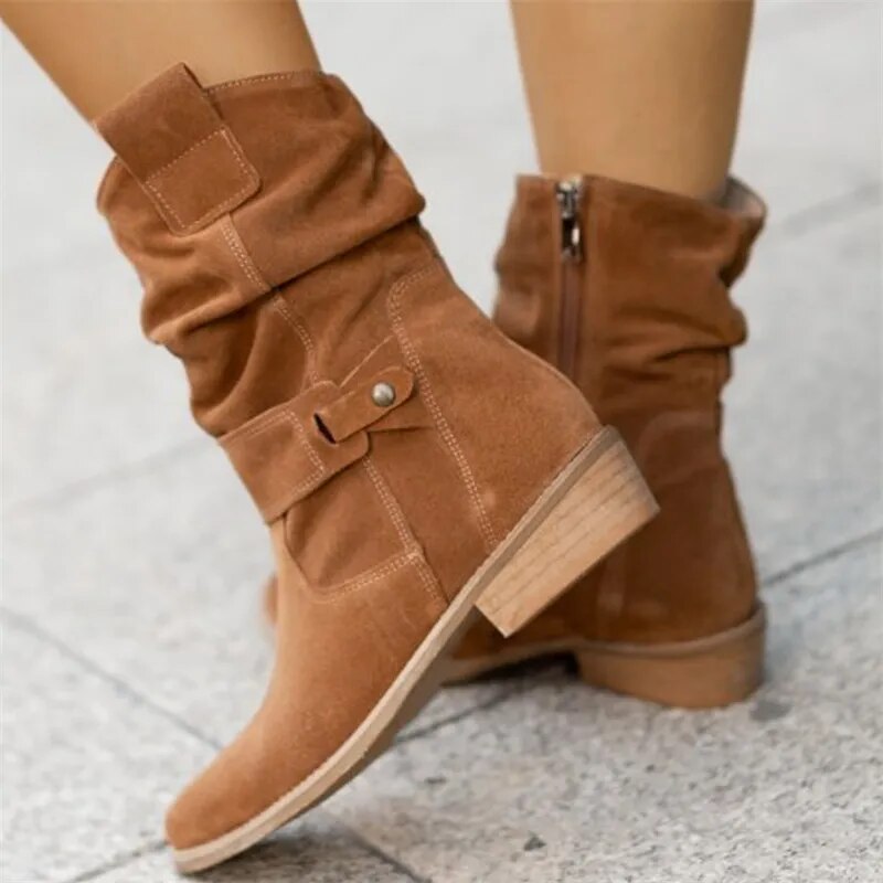 Ankle Boots Slim Fit Simple Design