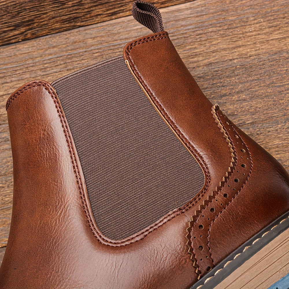 Men’s Chelsea Boots Mid-Ankle Smooth