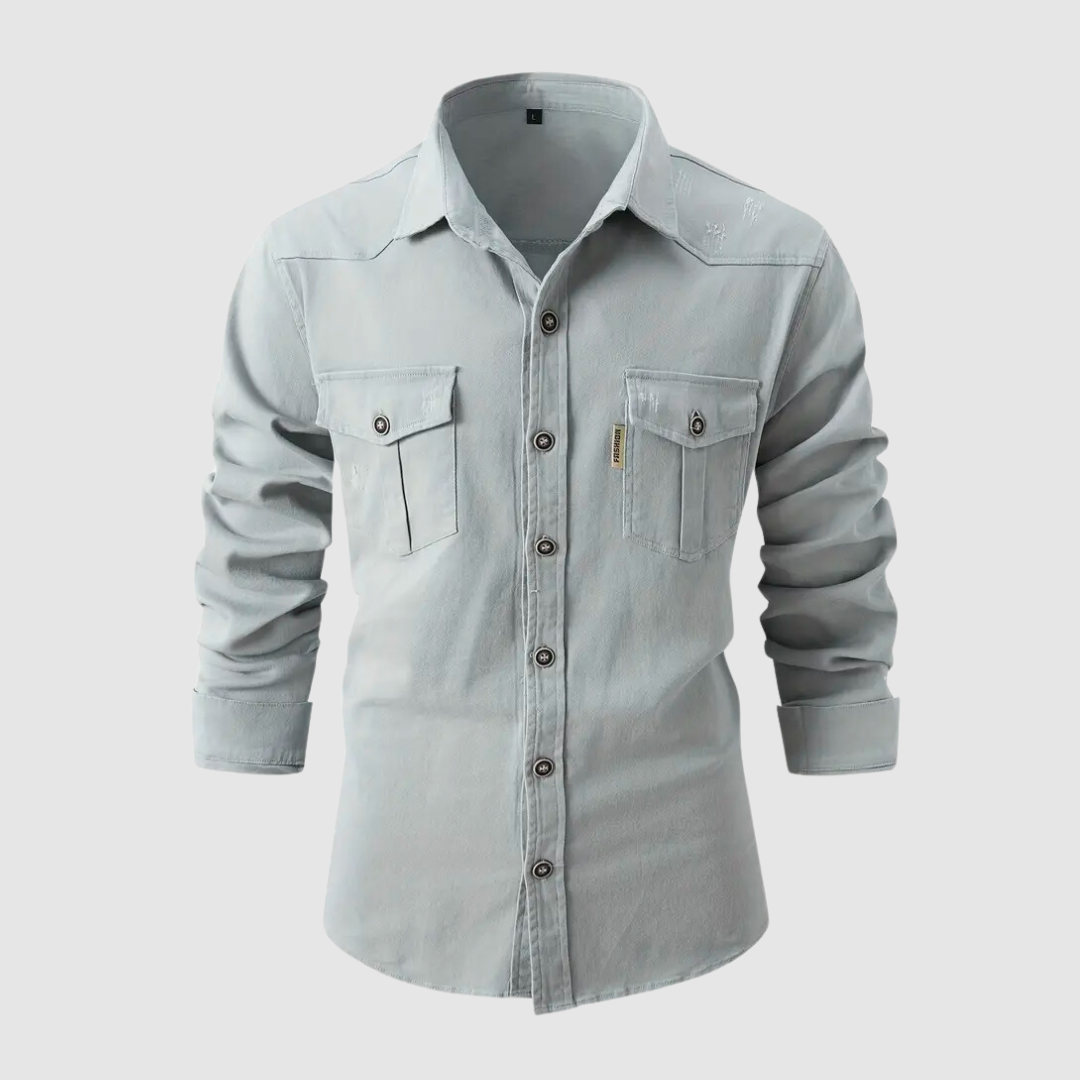 Men’s Long Sleeve Shirt Straight Cut