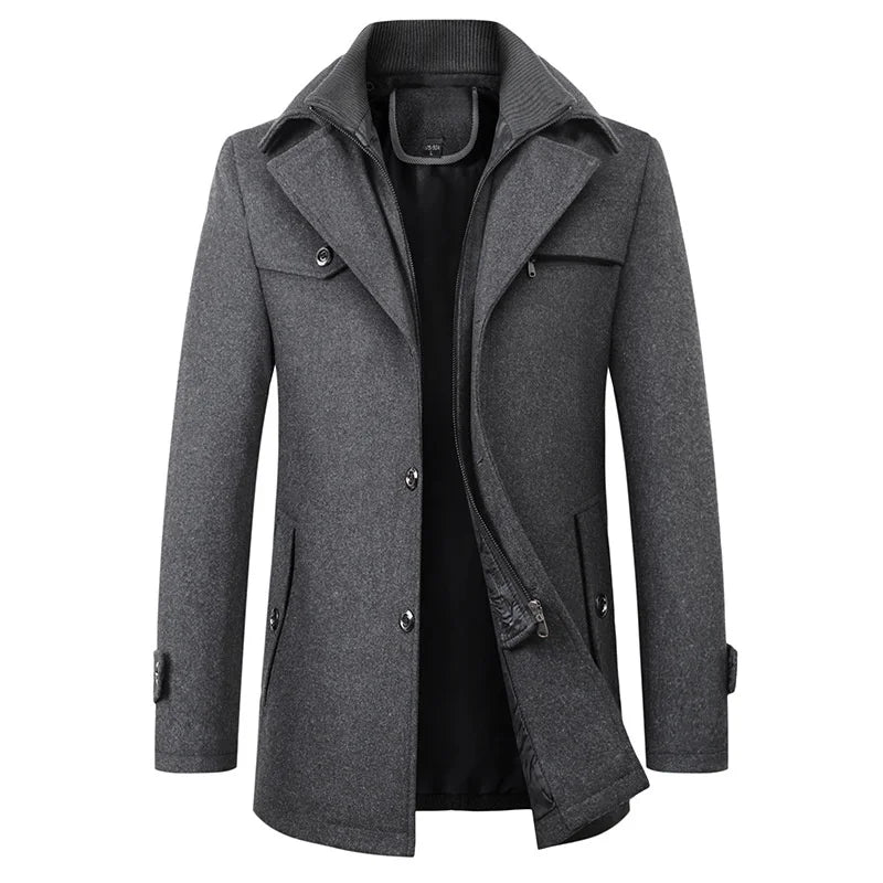 Men’s Medium Length Straight Winter Coat
