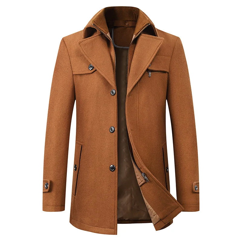 Men’s Medium Length Straight Winter Coat
