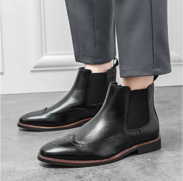 Men’s Chelsea Boots Mid-Ankle Smooth