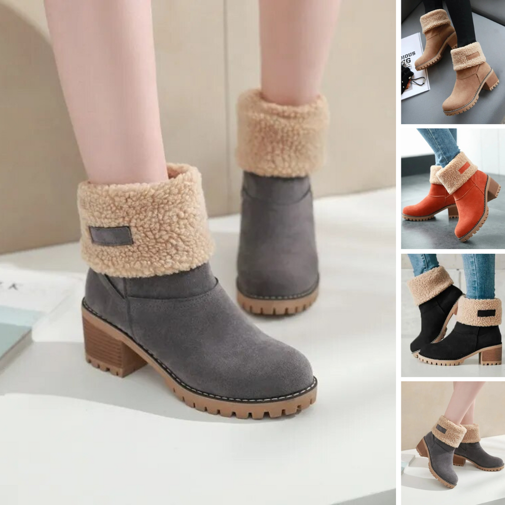 Ankle Boots Straight Shape Close-Fitting