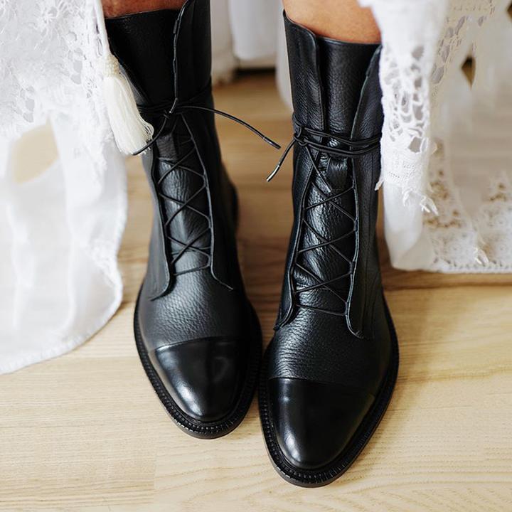 Ankle Boots Pointed Toe Smooth