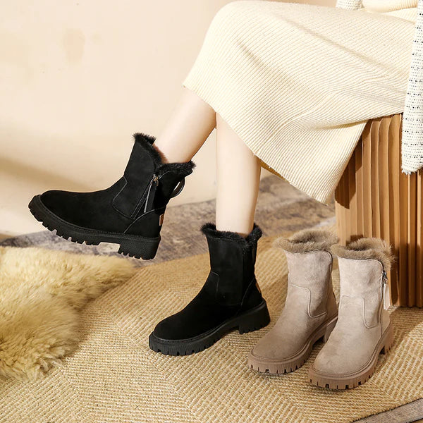 Ankle Boots Straight Silhouette Side Zip