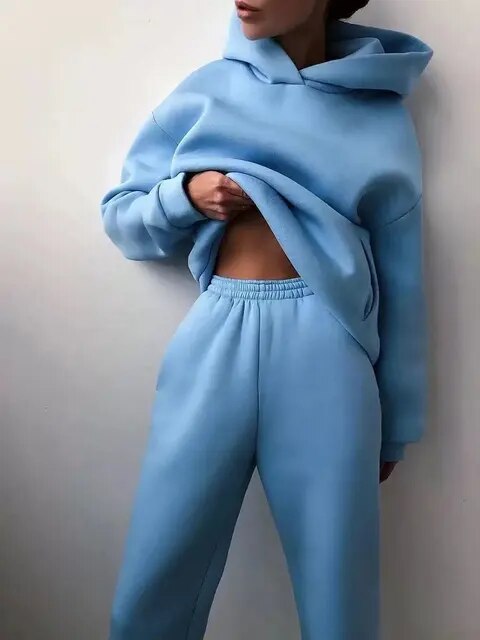 Women’s Sweat Set Loose Fit Hoodie and Joggers