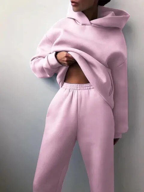 Women’s Sweat Set Loose Fit Hoodie and Joggers