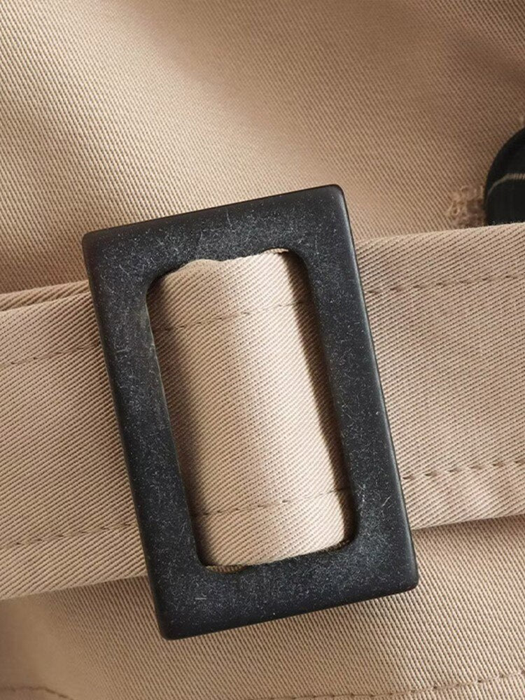 Short Trench Coat Tailored Silhouette