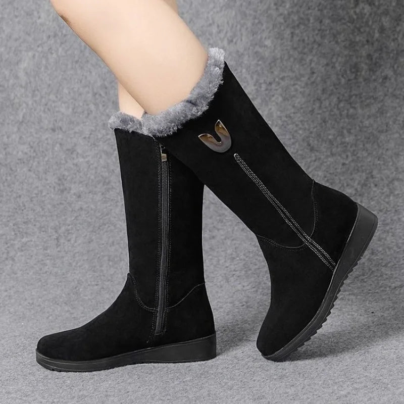 Ankle Boots Rounded Toe Zipper