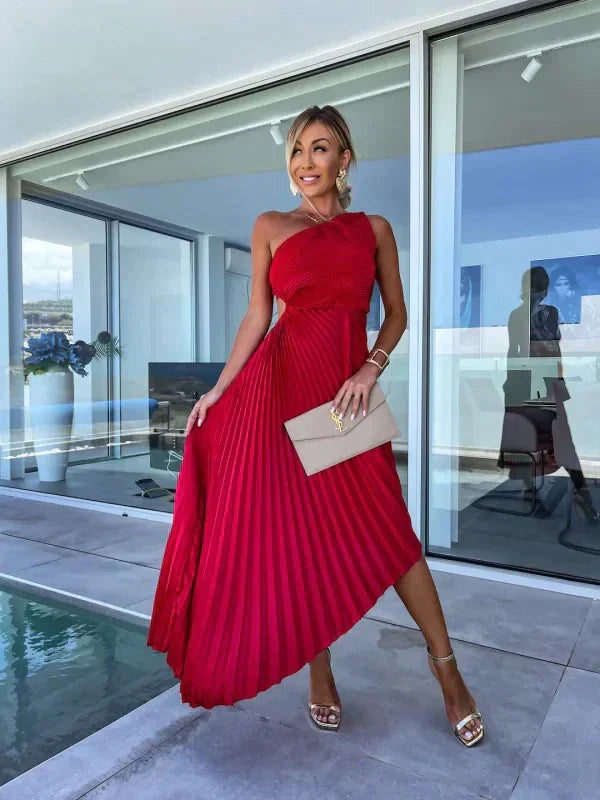 A-Line Midi Dress Empire Waist