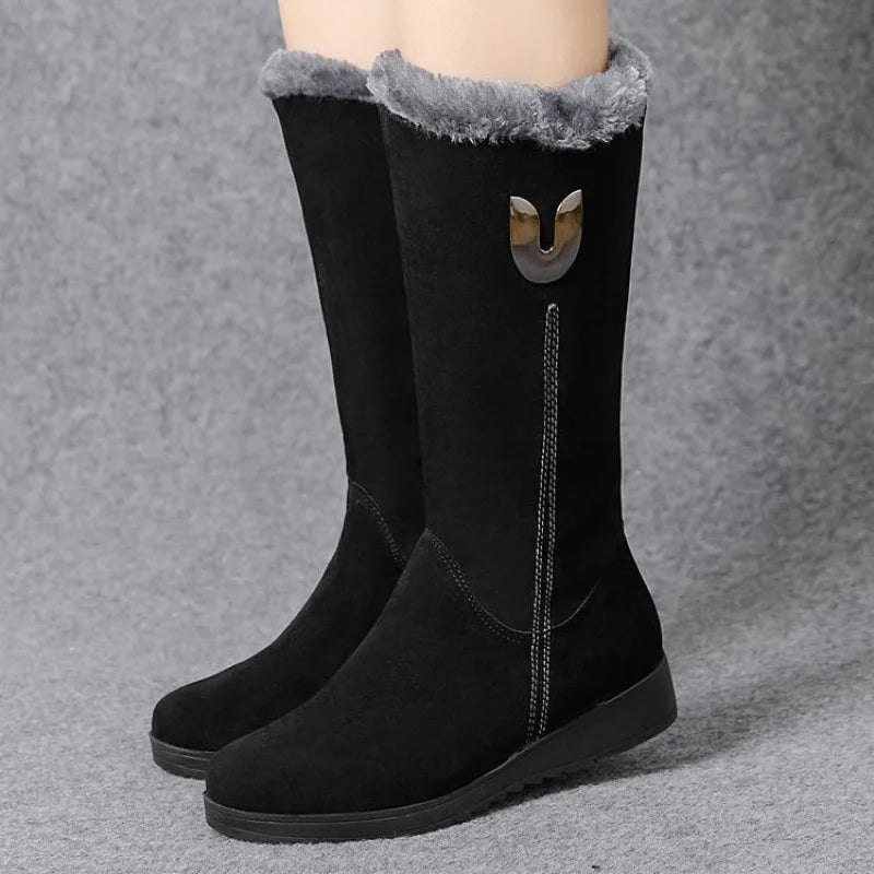 Ankle Boots Rounded Toe Zipper