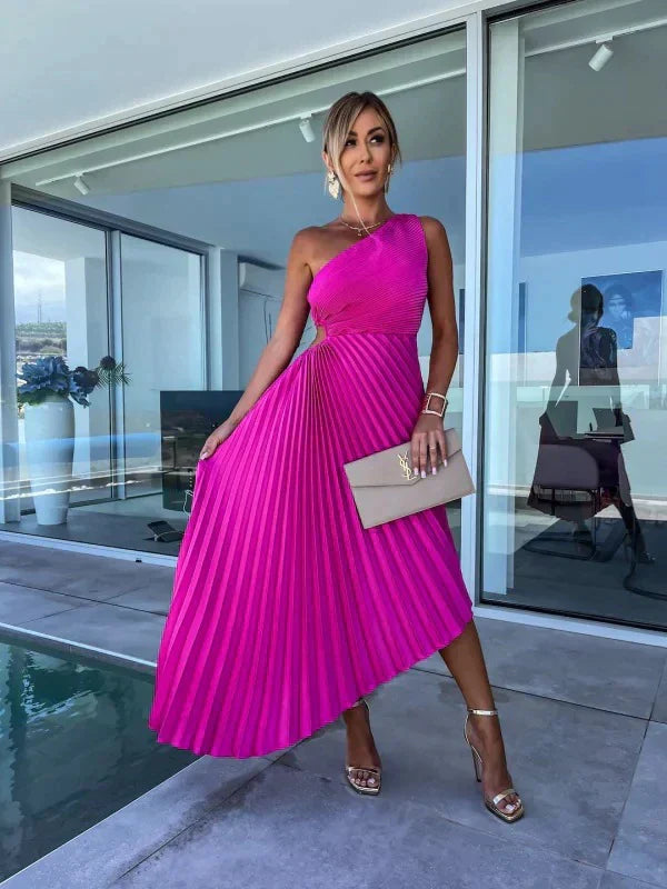 A-Line Midi Dress Empire Waist