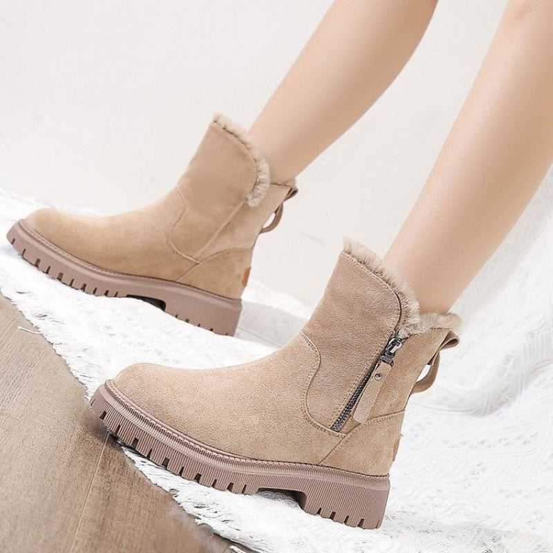 Ankle Boots High Ankle Rounded Toe