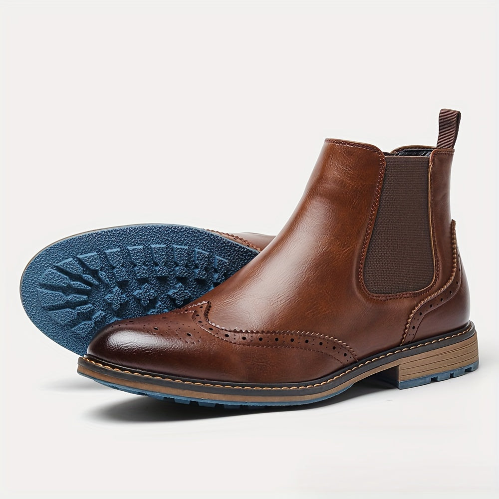 Men’s Chelsea Boots Mid-Ankle Smooth