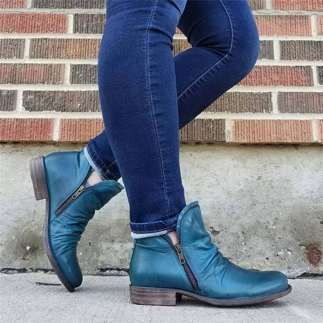Ankle Boots Fitted Ankle Length Smooth Surface