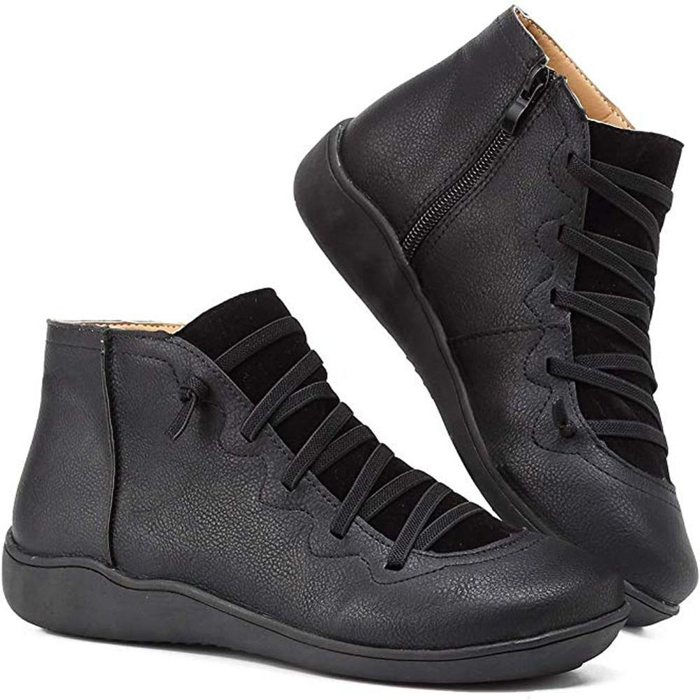 Ankle Boots Mid-Height Shape Rounded Toe