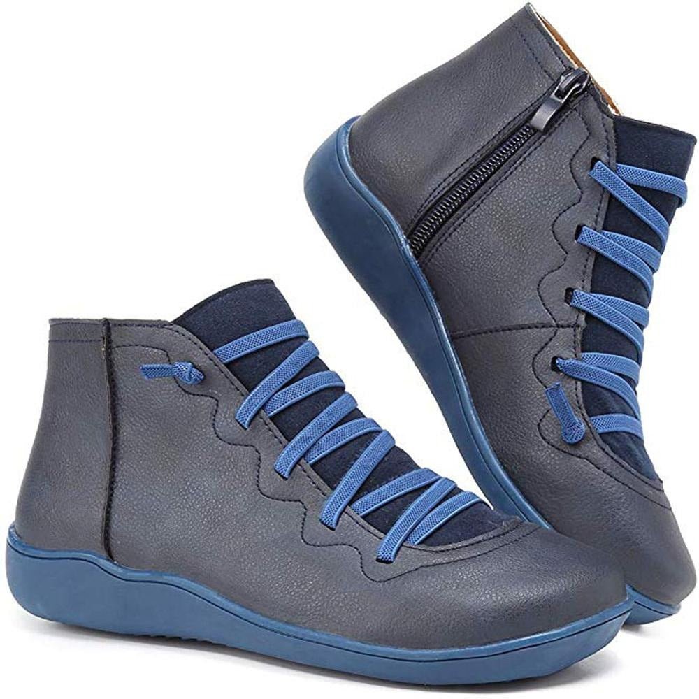 Ankle Boots Mid-Height Shape Rounded Toe