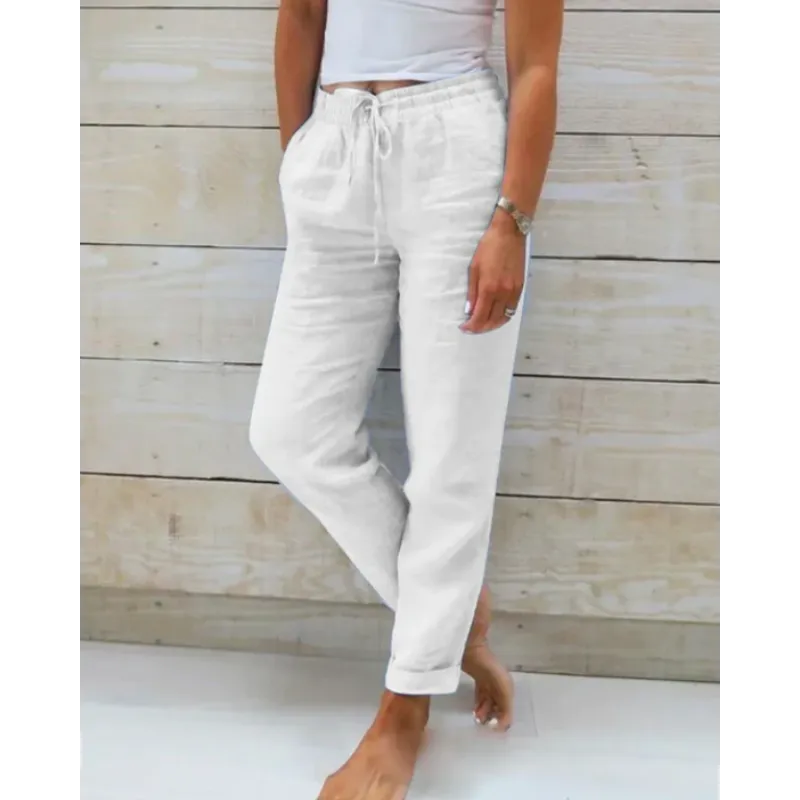 Airy Trousers Loose Fit Ankle-Length