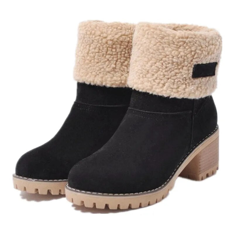 Ankle Boots Straight Shape Close-Fitting