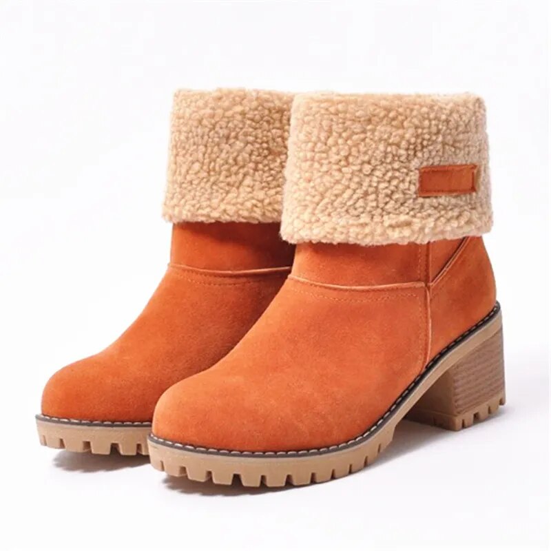 Ankle Boots Straight Shape Close-Fitting
