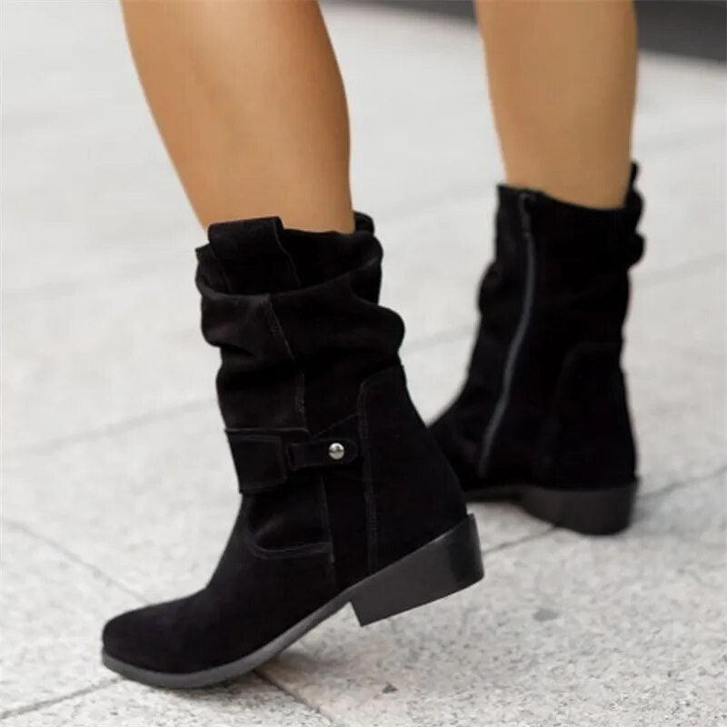 Ankle Boots Slim Fit Simple Design