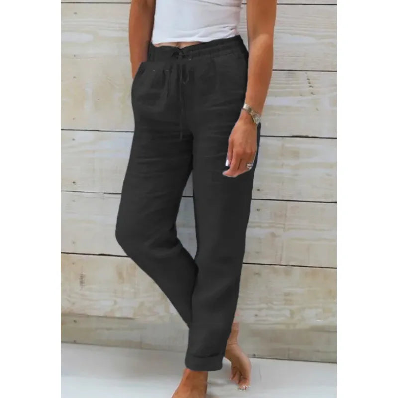 Airy Trousers Loose Fit Ankle-Length