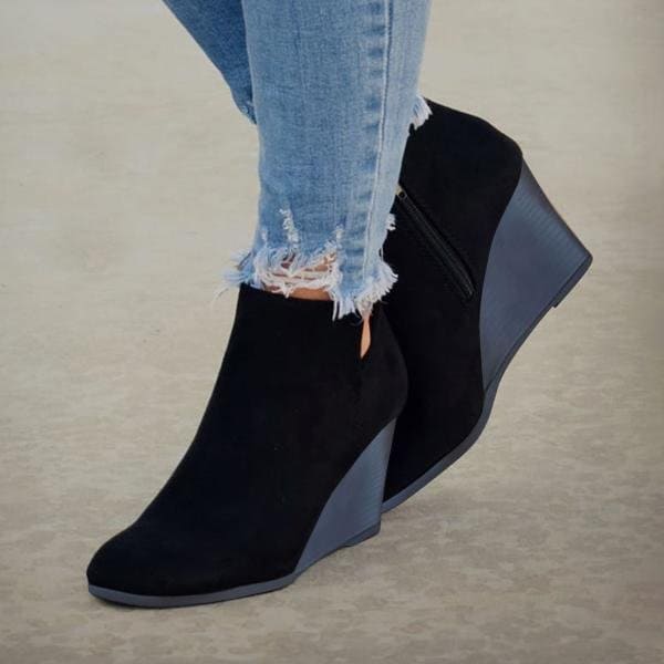 Ankle Boots Smooth Finish Pointed Toe